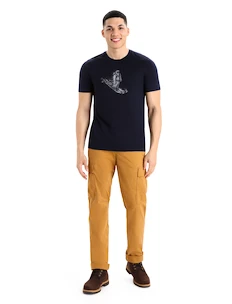 Pánske tričko Icebreaker  M Tech Lite II SS Tee Yet Midnight