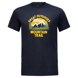 Pánske tričko Jack Wolfskin JW Mountain Trail T Night Blue