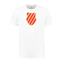 Pánske tričko K-Swiss  Hypercourt Logo Tee Jet White/Spicy Orange