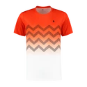 Pánske tričko K-Swiss  Hypercourt Print Crew Spicy Orange/White