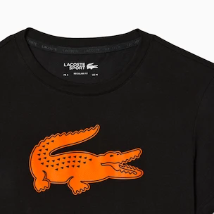 Pánske tričko Lacoste  Big Logo Core Performance T-Shirt Black/Sunrise M