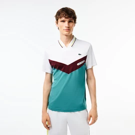 Pánske tričko Lacoste Medvedev New York Day Polo White/Limeira