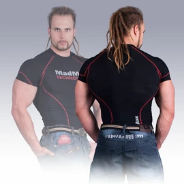 Pánske tričko MadMax MSW901 Black/Red