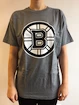 Pánske tričko Mitchell & Ness Black And White Logo NHL Boston Bruins