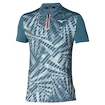 Pánske tričko Mizuno  Mugen Shadow Polo Blue Mirage S