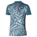 Pánske tričko Mizuno  Mugen Shadow Polo Blue Mirage S