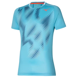 Pánske tričko Mizuno Shadow Graphic Maui Blue
