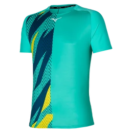 Pánske tričko Mizuno Shadow Graphic Tee Turquoise