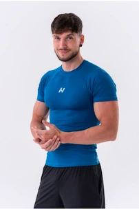 Pánske tričko Nebbia  Functional Slim-fit T-shirt 324 blue