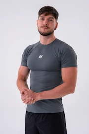 Pánske tričko Nebbia Functional Slim-fit T-shirt 324 grey