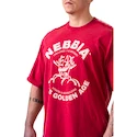 Pánske tričko Nebbia NEBBIA x OLYMPIA Washed Oversized T-Shirt GOLDEN AGE 790 red