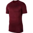 Pánske tričko Nike Pro BRT Top SS vínové