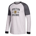 Pánske tričko s dlhým rukávom adidas Crew NHL Boston Bruins