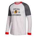 Pánske tričko s dlhým rukávom adidas Crew NHL Chicago Blackhawks