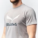 Pánske tričko Salewa  Solidlogo Dri-Release Heather Grey