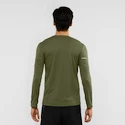 Pánske tričko Salomon Agile LS Tee olivovo zelené