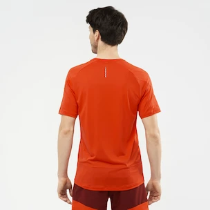 Pánske tričko Salomon Cross Run SS Tee Fiery Red