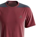 Pánske tričko Salomon  Outline SS Tee Cabernet