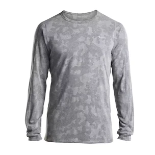Pánske tričko Saucony  Negative-Splt Jacquard LS grey S