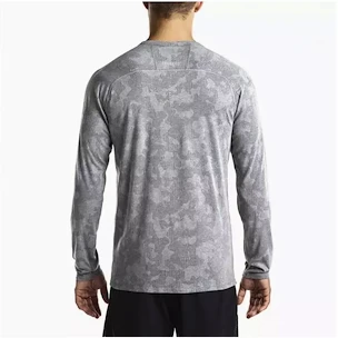 Pánske tričko Saucony  Negative-Splt Jacquard LS grey S