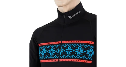 Pánske tričko Sensor  Coolmax Thermo FZ LS Black