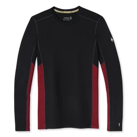 Pánske tričko Smartwool Merino Sport 150 Long Sleeve Crew Red/Black