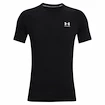 Pánske tričko Under Armour  HG Armour Fitted SS-BLK