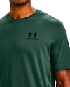 Pánske tričko Under Armour Sportstyle Left Chest SS tmavo zelené