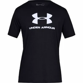 Pánske tričko Under Armour SPORTSTYLE LOGO SS Black