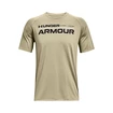 Pánske tričko Under Armour  Tech 2.0 Wordmark SS Khaki Gray