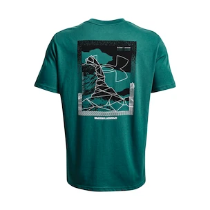 Pánske tričko Under Armour  UA OUTLINE SYMBOL GRID SS-BLU