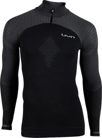 Pánske tričko UYN Running Alpha OW Shirt LS Zip Up black-grey