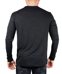 Pánske tričko Virtus  Joker Melange LS Tee Black S