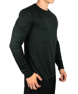 Pánske tričko Virtus  Joker Melange LS Tee Dark Green