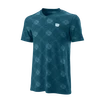 Pánske tričko Wilson  Power Seamless Henley III Blue Coral