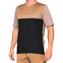 Pánsky cyklistický dres 100%  Airmatic Jersey Caramel/Black L
