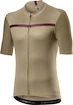 Pánsky cyklistický dres Castelli  Unlimited Jersey Dark Sand/Bordeaux L