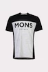 Pánsky cyklistický dres Mons Royale  Redwood Enduro VT Black/Grey Marl