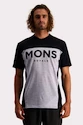 Pánsky cyklistický dres Mons Royale  Redwood Enduro VT Black/Grey Marl