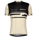 Pánsky cyklistický dres Scott  RC Team 20 S/Sl Dust Beige/Dark Grey