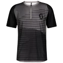 Pánsky cyklistický dres Scott  Trail Vertic Zip S/Sl Black/Slate Grey