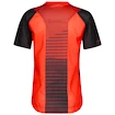 Pánsky cyklistický dres Scott  Trail Vertic Zip S/Sl Dark Grey/Fiery Red