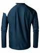 Pánsky cyklistický dres VAUDE  Moab VI Longsleeve Dark sea