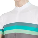 Pánsky dres Sensor  Cyklo Summer Stripe Grey/Green