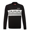 Pánsky sveter CCM  UGLY CHRISTMAS SWEATER Black
