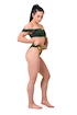 Plavky Nebbia  High-waist sporty bikini - spodní díl 555 jungle green