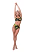 Plavky Nebbia  High-waist sporty bikini - spodní díl 555 jungle green