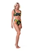 Plavky Nebbia  High-waist sporty bikini - spodní díl 555 jungle green