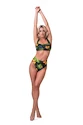 Plavky Nebbia  High-waist sporty bikini - spodní díl 555 jungle green