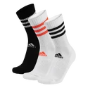 Ponožky adidas  3-Stripes Cushioned Crew 3 PAck White